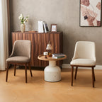 EarthyGrain Modern Upholstered Dining Chair (Set of 2) - Mid-Century Style