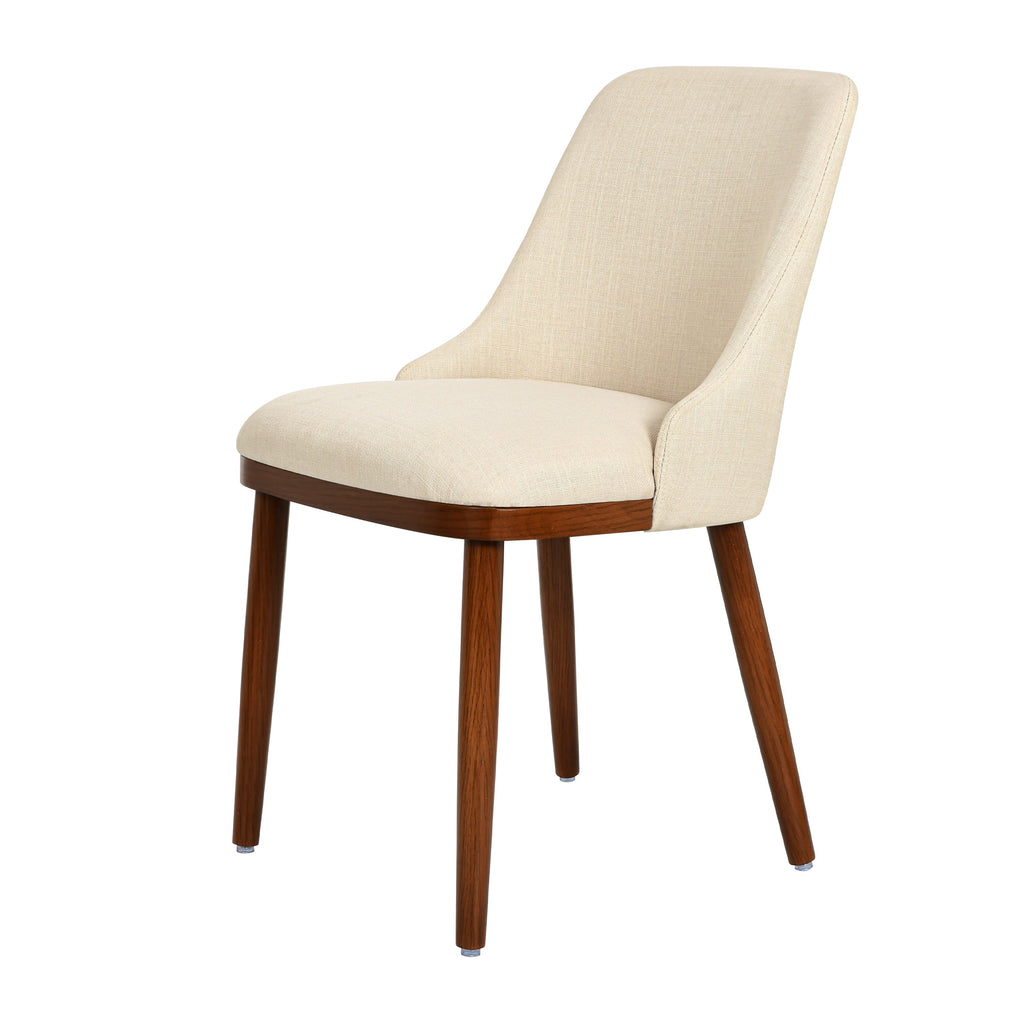 EarthyGrain Modern Upholstered Dining Chair (Set of 2) - Mid-Century Style