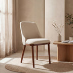 EarthyGrain Modern Upholstered Dining Chair (Set of 2) - Mid-Century Style