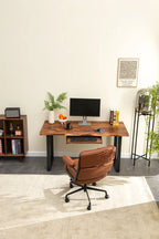 EarthyGrain Ergonomic Walnut Keyboard Tray - Premium Desk Add-on