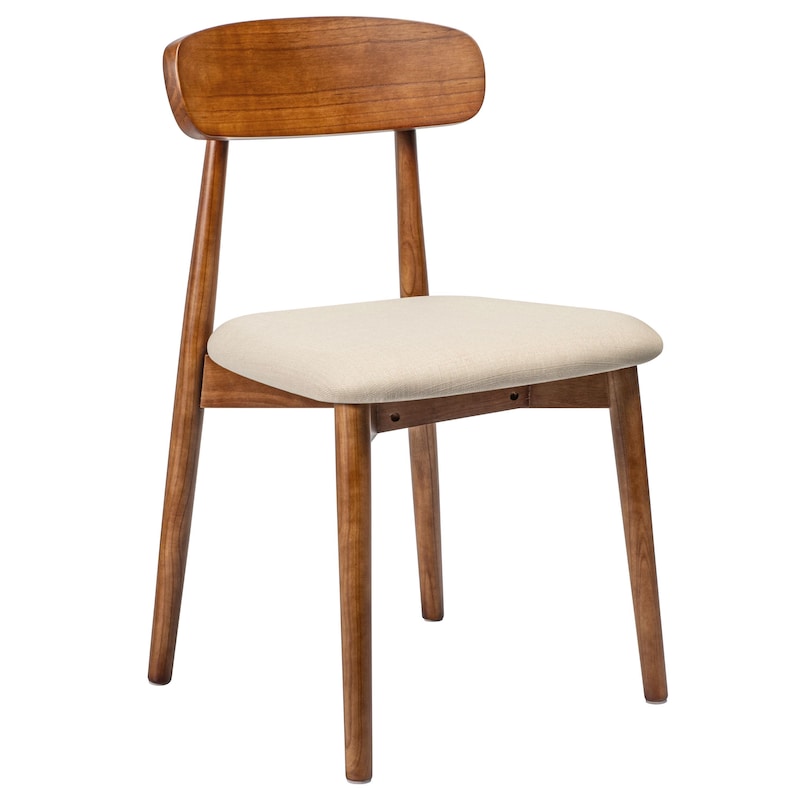 EarthyGrain Modern Solid Wood Dining Chair - Ergonomic Comfort