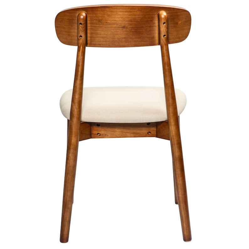 EarthyGrain Modern Solid Wood Dining Chair - Ergonomic Comfort