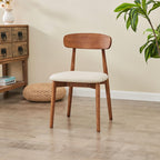 EarthyGrain Modern Solid Wood Dining Chair - Ergonomic Comfort